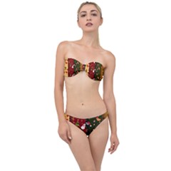 Hand Drawn Christmas Pattern Collection Classic Bandeau Bikini Set by Vaneshart