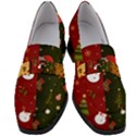 Hand Drawn Christmas Pattern Collection Women s Chunky Heel Loafers View1