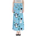 Colorful Funny Christmas Pattern Cartoon Full Length Maxi Skirt View1