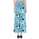 Colorful Funny Christmas Pattern Cartoon Full Length Maxi Skirt View2