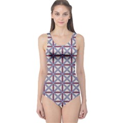 Df Donos Grid One Piece Swimsuit by deformigo