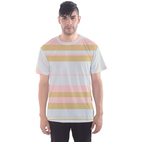 Bandes Rose/doré/vert Men s Sports Mesh Tee by kcreatif