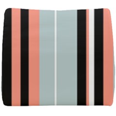 Bandes Orange/bleu/noir Seat Cushion by kcreatif