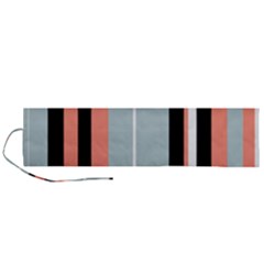 Bandes Orange/Bleu/Noir Roll Up Canvas Pencil Holder (L)