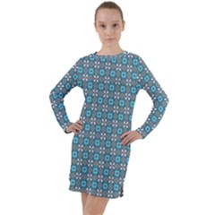 Df Monica Becket Long Sleeve Hoodie Dress by deformigo