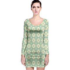 Df Codenoors Zimber Long Sleeve Bodycon Dress by deformigo