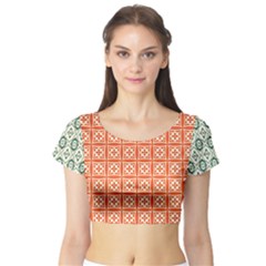 Df Agnosia Montamino Short Sleeve Crop Top by deformigo