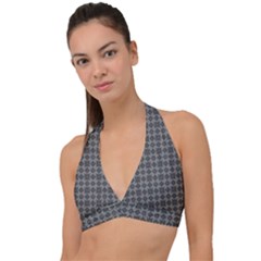 Df Adamo Linum Halter Plunge Bikini Top by deformigo