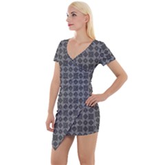 DF Adamo Linum Short Sleeve Asymmetric Mini Dress