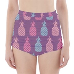 Pineapple Wallpaper Pattern 1462307008mhe High-waisted Bikini Bottoms by Sobalvarro