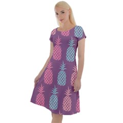 Pineapple Wallpaper Pattern 1462307008mhe Classic Short Sleeve Dress by Sobalvarro
