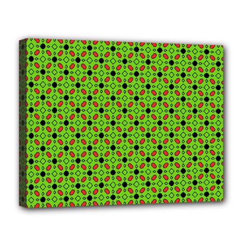 Texture Seamless Christmas Canvas 14  X 11  (stretched) by HermanTelo