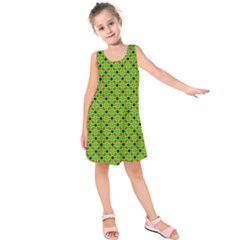 Texture Seamless Christmas Kids  Sleeveless Dress by HermanTelo