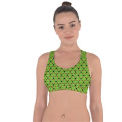 Texture Seamless Christmas Cross String Back Sports Bra