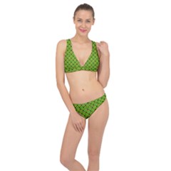 Texture Seamless Christmas Classic Banded Bikini Set 