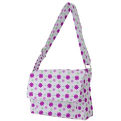 Background Flowers Multicolor Purple Full Print Messenger Bag (s)