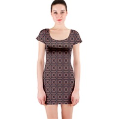 Df Taurus Chocorree Short Sleeve Bodycon Dress by deformigo