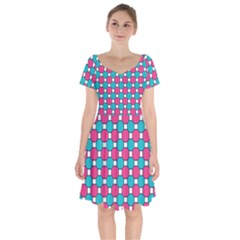 Df Hippin Whistler Short Sleeve Bardot Dress by deformigo