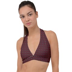 DF Victoria Cadenti Halter Plunge Bikini Top