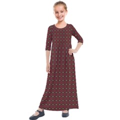 DF Victoria Cadenti Kids  Quarter Sleeve Maxi Dress