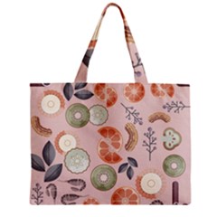 Hygge Seamless Pattern Zipper Mini Tote Bag