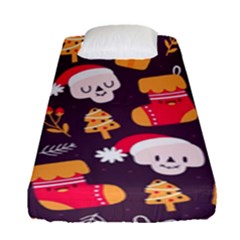 Pattern Christmas Funny Fitted Sheet (single Size)