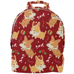 Colorful Funny Christmas Pattern Dog Puppy Mini Full Print Backpack by Vaneshart