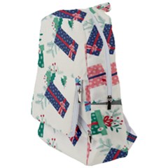 Christmas Gifts Pattern With Flowers Leaves Travelers  Backpack by Vaneshart
