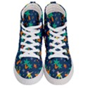 Colorful Funny Christmas Pattern Men s Hi-Top Skate Sneakers View1