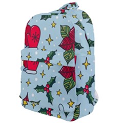 Colorful Funny Christmas Pattern Classic Backpack by Vaneshart