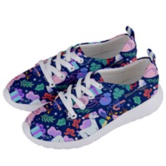 Colorful Funny Christmas Pattern Pig Animal Women s Lightweight Sports Shoes by Vaneshart