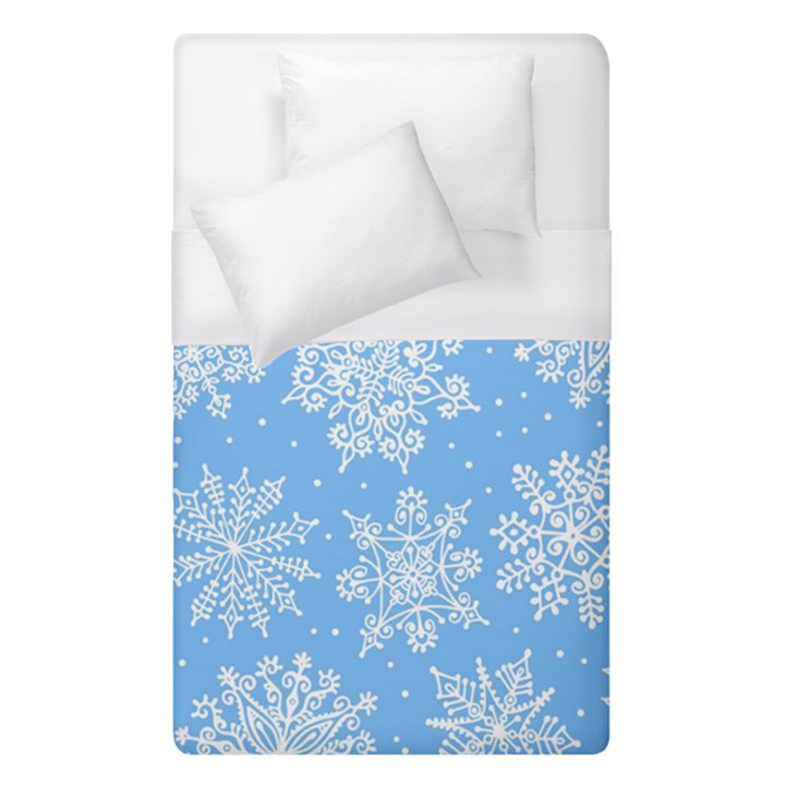 Hand Drawn Snowflakes Seamless Pattern Duvet Cover (Single Size)