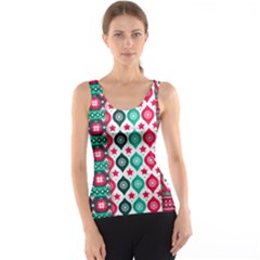 Flat Design Christmas Pattern Collection Tank Top