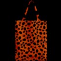 Orange Cheetah Animal Print Zipper Classic Tote Bag View2