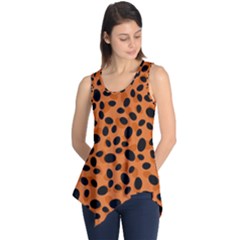 Orange Cheetah Animal Print Sleeveless Tunic by mccallacoulture