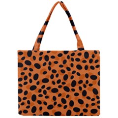 Orange Cheetah Animal Print Mini Tote Bag by mccallacoulture