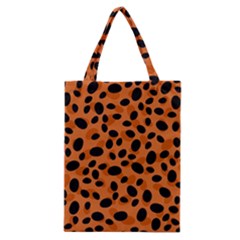 Orange Cheetah Animal Print Classic Tote Bag by mccallacoulture