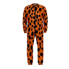 Orange Cheetah Animal Print Onepiece Jumpsuit (kids) by mccallacoulture