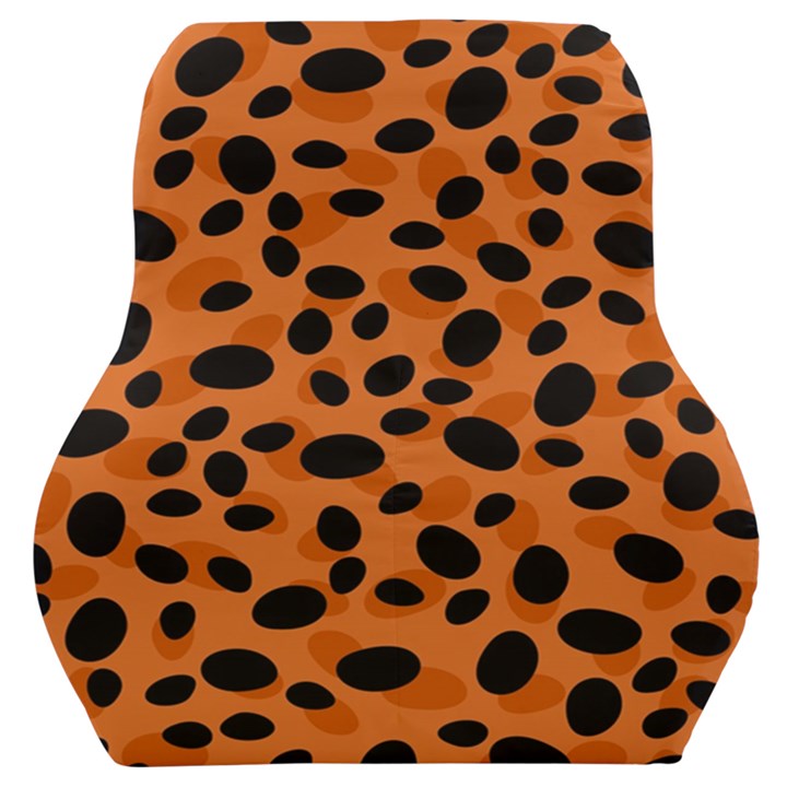 Orange Cheetah Animal Print Car Seat Back Cushion 