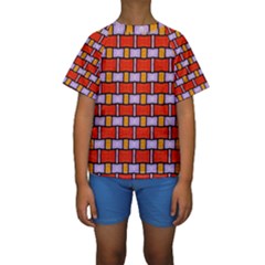 Abstract-q-9 Kids  Short Sleeve Swimwear by ArtworkByPatrick