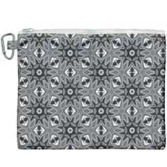 Black And White Pattern Canvas Cosmetic Bag (xxxl)