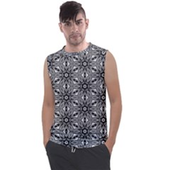 Black And White Pattern Men s Regular Tank Top by HermanTelo