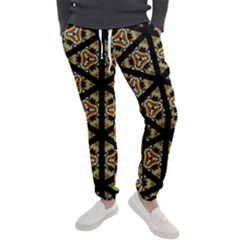 Pattern Stained Glass Triangles Men s Jogger Sweatpants by HermanTelo