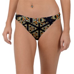 Pattern Stained Glass Triangles Band Bikini Bottom by HermanTelo