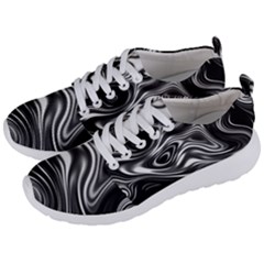 Wave Abstract Lines Men s Lightweight Sports Shoes by HermanTelo
