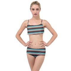 Stripey 1 Layered Top Bikini Set by anthromahe