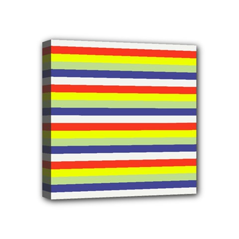 Stripey 2 Mini Canvas 4  X 4  (stretched) by anthromahe