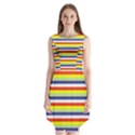 Stripey 2 Sleeveless Chiffon Dress   View1