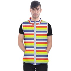 Stripey 2 Men s Puffer Vest by anthromahe