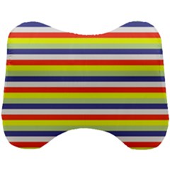 Stripey 2 Head Support Cushion by anthromahe